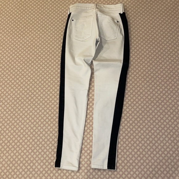 James Jeans twiggy jeans. White with black stripe. - Picture 5 of 6